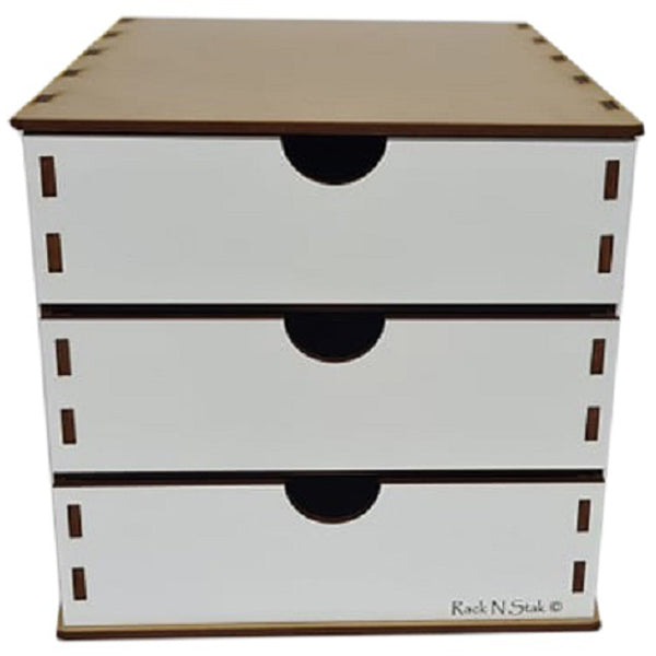 Rack N Stak - 3 Draw Half Unit - DRAW3H