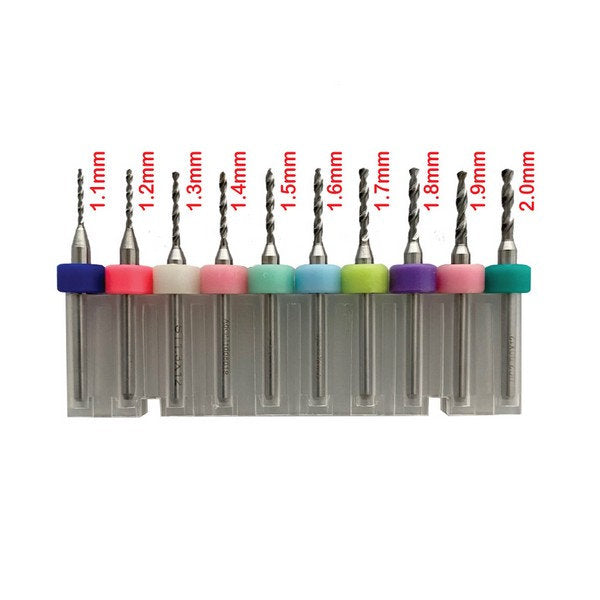 1.1mm - 2.0mm Micro Drill Bits - IckySticky - 550116
