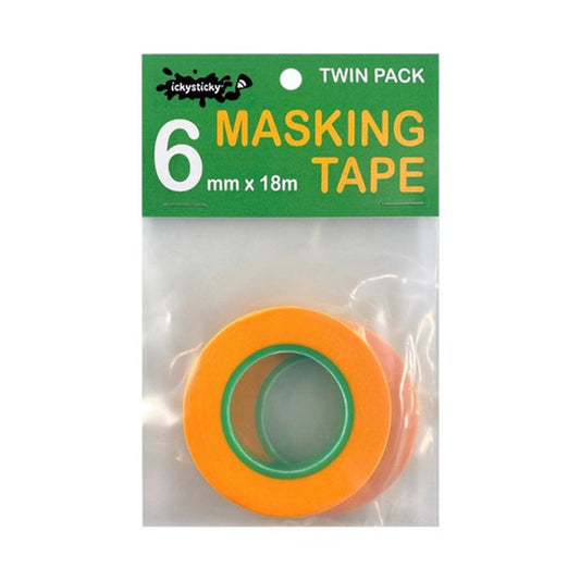 6mm Masking Tape "Twin Pack" - IckySticky - 32003