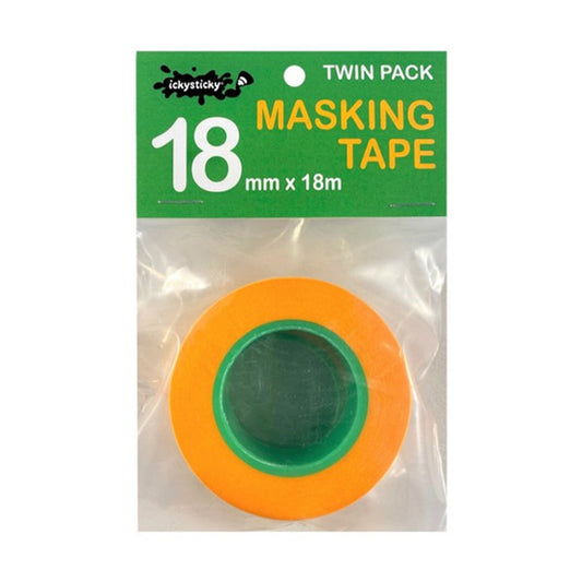 18mm Masking Tape "Twin Pack" - IckySticky - 32005