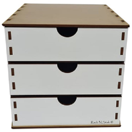 Rack N Stak - 3 Draw Half Unit - DRAW3H