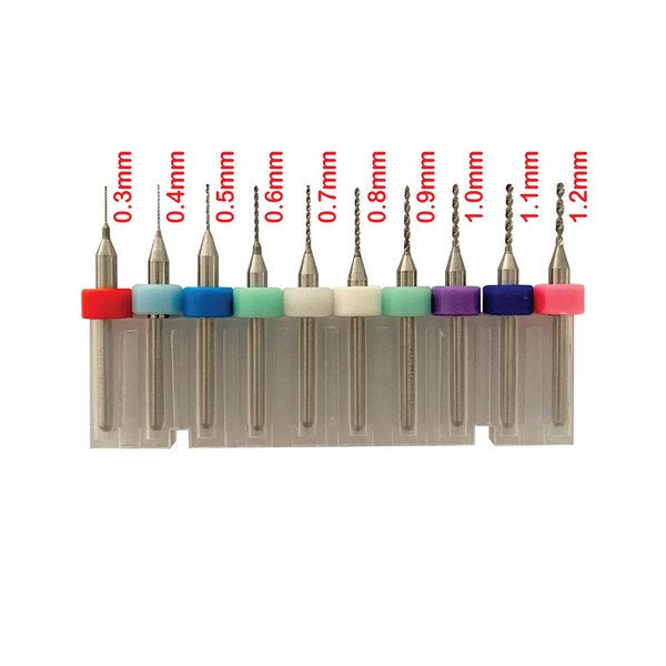 0.3mm - 1.2mm Micro Drill Bits - IckySticky - 550104