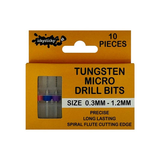 0.3mm - 1.2mm Micro Drill Bits - IckySticky - 550104
