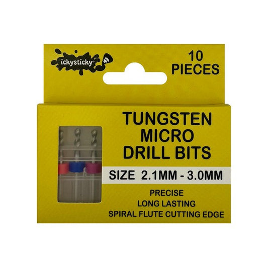 2.1mm - 3.0mm Micro Drill Bits - IckySticky - 550117