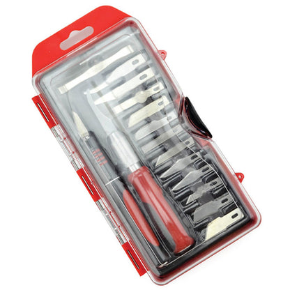 16 Piece Hobby Knife Set - IckySticky - 550123