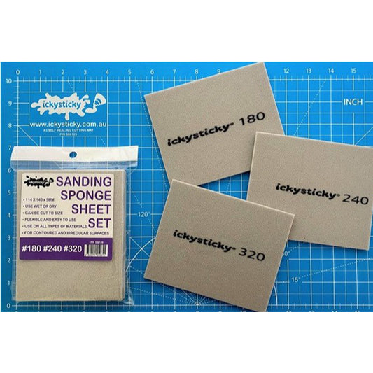 #180 #240 #320 Sanding Sponge Sheet - IckySticky - 550149