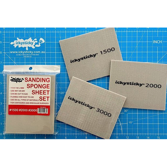 #1500 #2000 #3000 Sanding Sponge Sheet - IckySticky - 550151