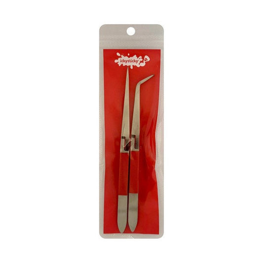 2 Piece Reverse Tweezer Set - IckySticky - 560284
