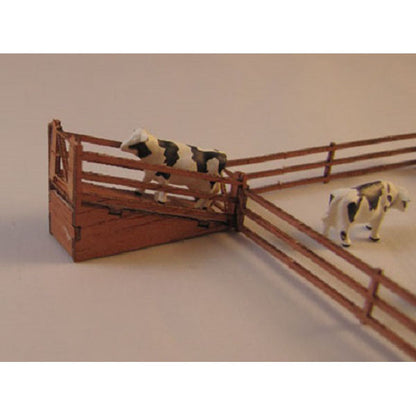 SM001 - Laser Cut "Cattle Yard and Ramp - N Scale