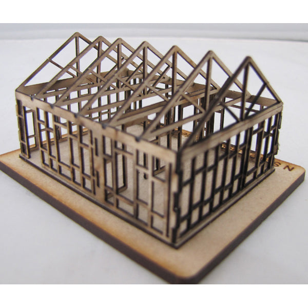 SM012 - Laser Cut "The House Under Construction" - N Scale