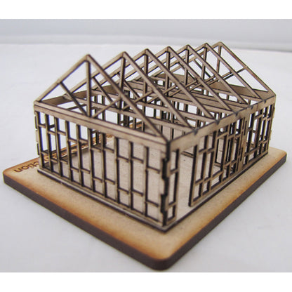 SM012 - Laser Cut "The House Under Construction" - N Scale