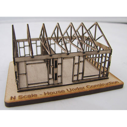 SM012 - Laser Cut "The House Under Construction" - N Scale