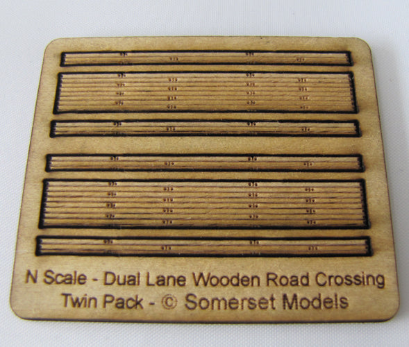 SM027 - Laser Cut "Dual Lane Road Crossing" - N Scale