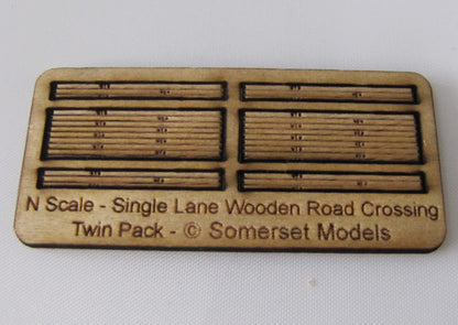 SM028 - Laser Cut "Single Lane Crossing" - N Scale