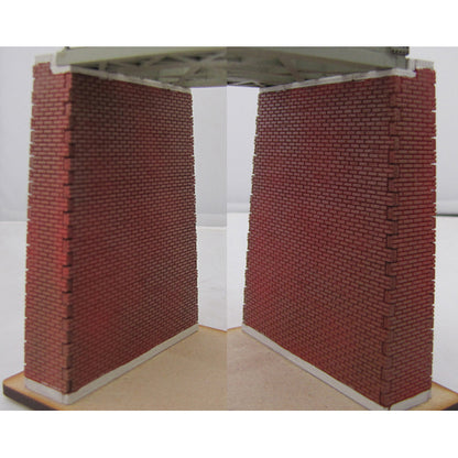 SM052B - Laser Cut "Dual Bridge Supports - Brick" - N Scale