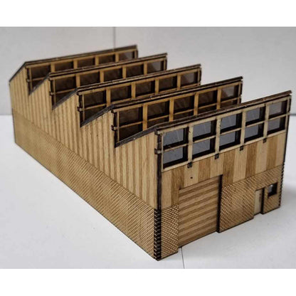 SM058 - Laser Cut "Sawtooth Workshop" - N Scale