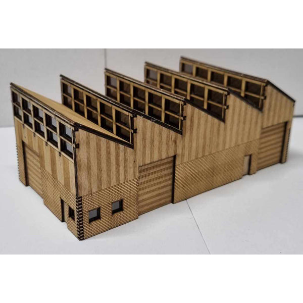 SM058 - Laser Cut "Sawtooth Workshop" - N Scale