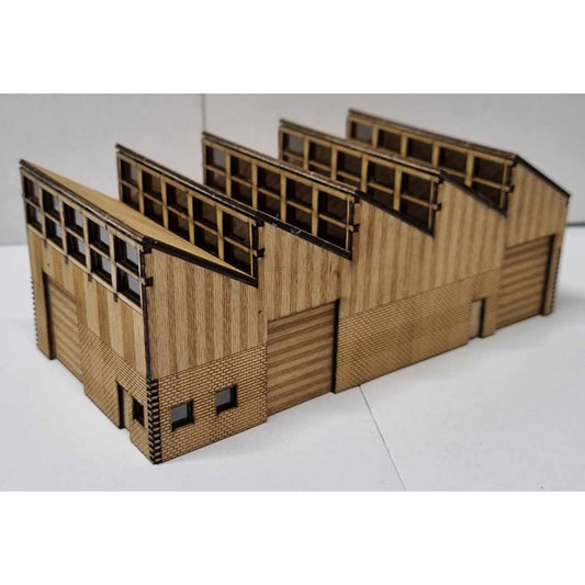 SM058 - Laser Cut "Sawtooth Workshop" - N Scale