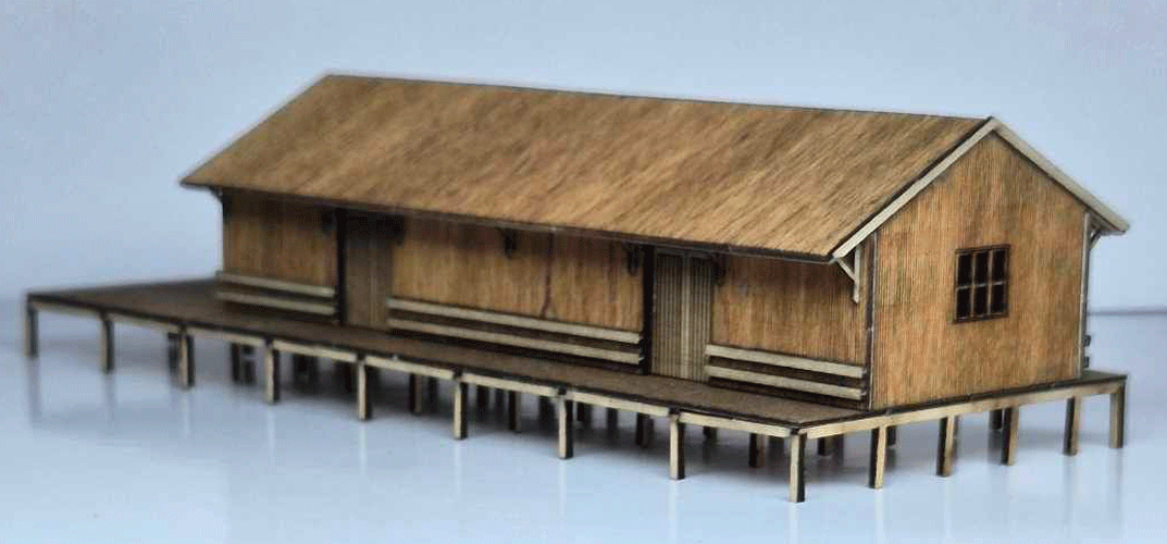 SM059 - Laser Cut "NSW G4 Goods Shed" - N Scale