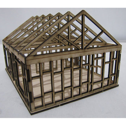 SM1012 - Laser Cut  "The House Under Construction" - HO Scale