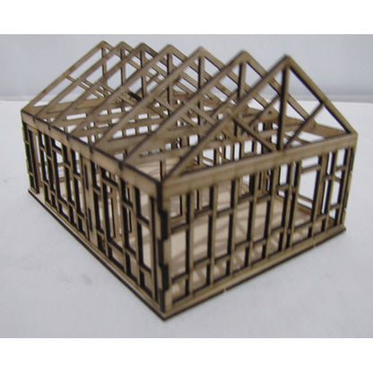 SM1012 - Laser Cut  "The House Under Construction" - HO Scale