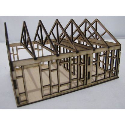 SM1012 - Laser Cut  "The House Under Construction" - HO Scale