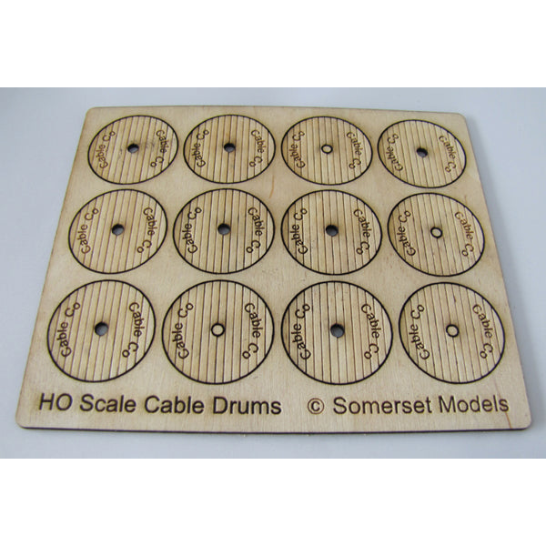 SM1026 - Laser Cut "Cable Drums" - HO Scale