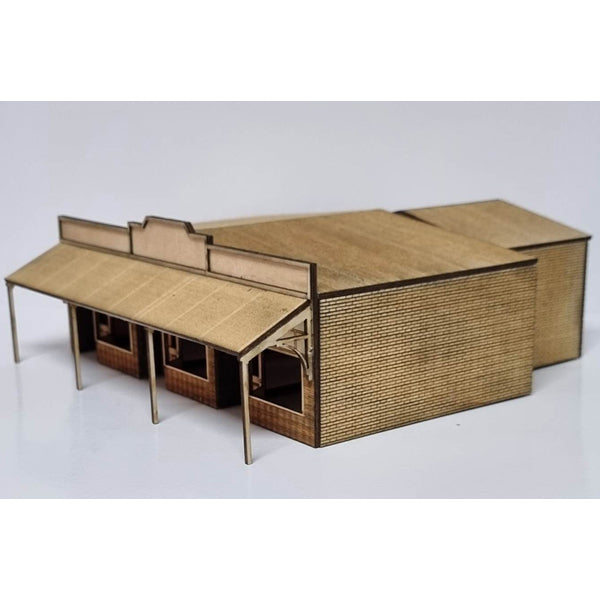 SM1043 - Laser Cut "The Shops" - HO Scale