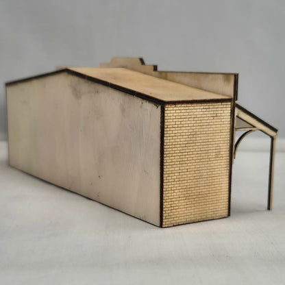 SM1043L - Laser Cut "Low Relief The Shops" - HO Scale