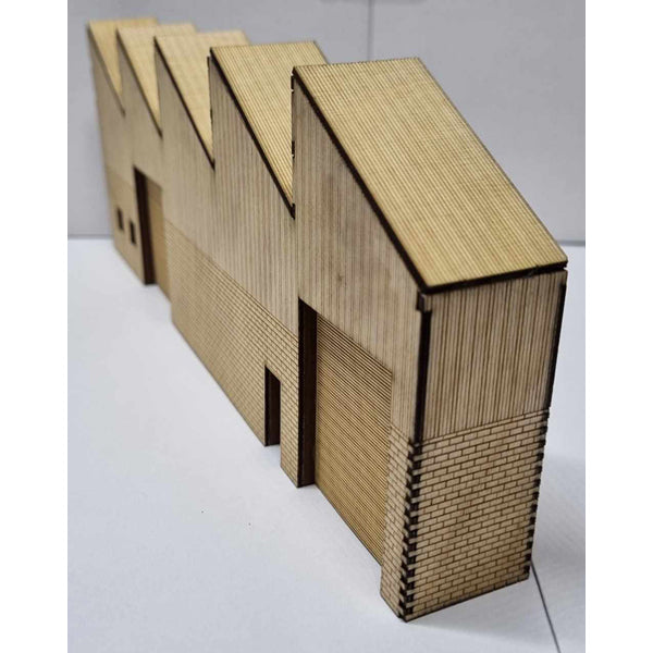 SM1058L - Laser Cut "Low Relief Sawtooth Workshop" - HO Scale