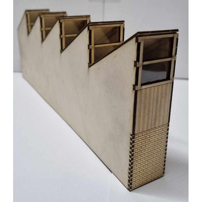 SM1058L - Laser Cut "Low Relief Sawtooth Workshop" - HO Scale