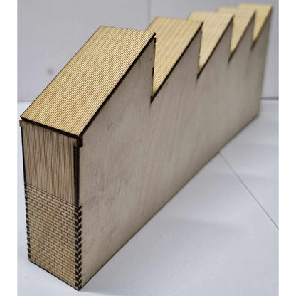 SM1058L - Laser Cut "Low Relief Sawtooth Workshop" - HO Scale