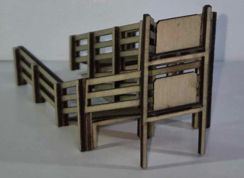 SM1087 - Laser Cut "Sheep Ramp & Yard" - HO Scale