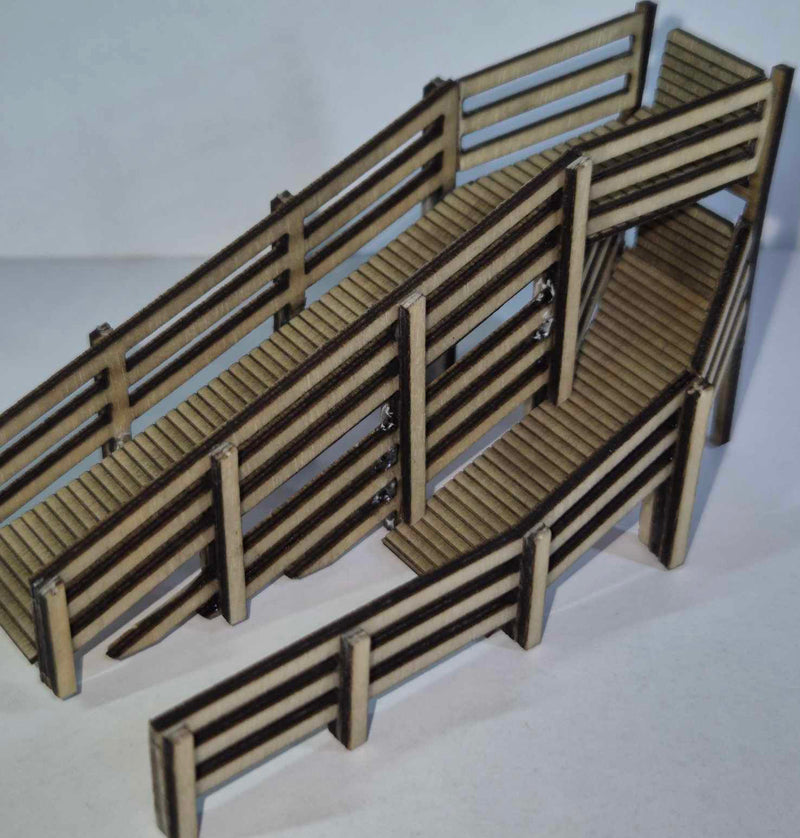 Ho Layout Auto Rack Ramp SM1087 - Laser Cut