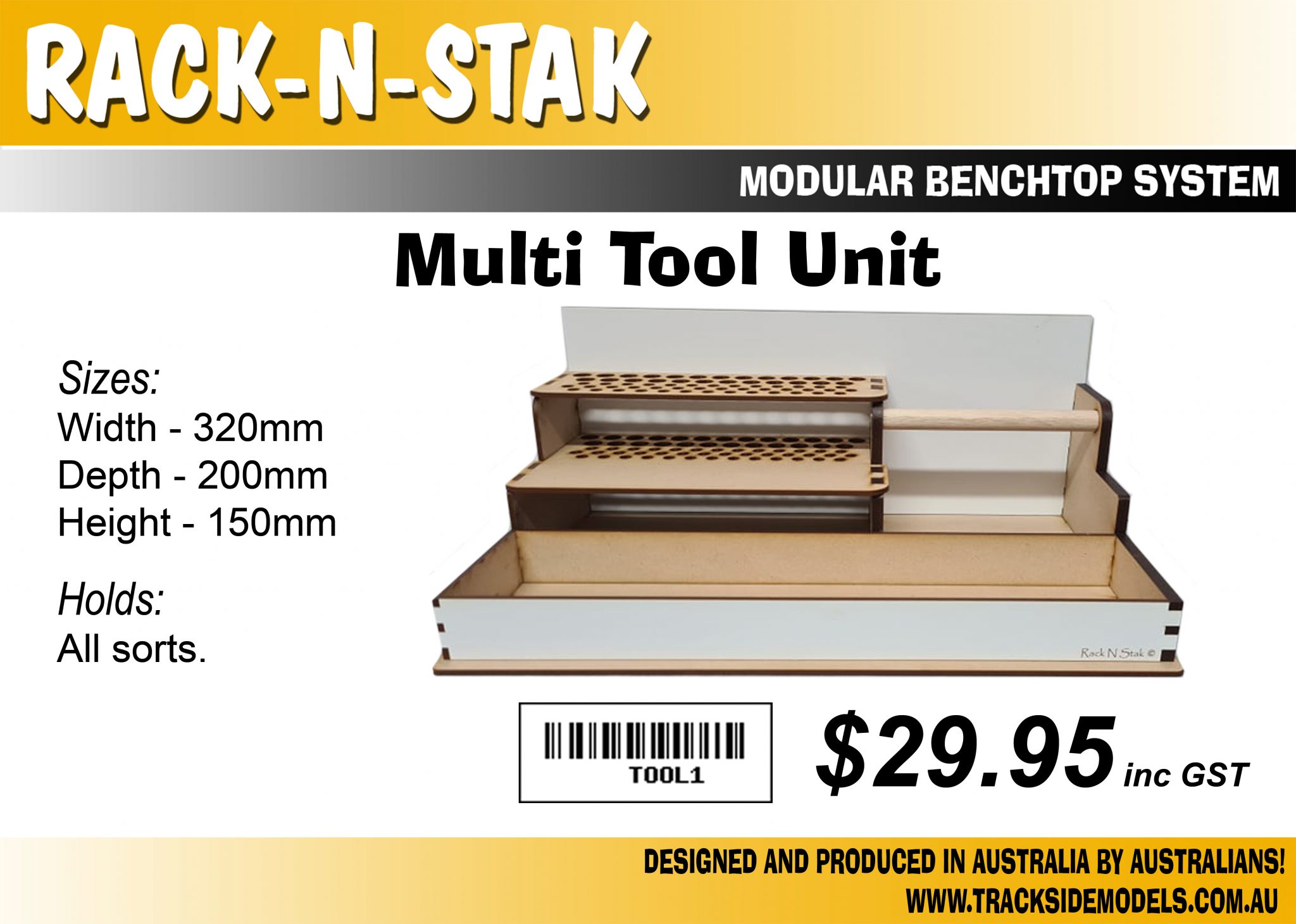 Rack N Stak Multi Tool Rack TOOL1 Trackside Models